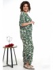 Брючный костюм артикул: 2321 зеленый+молоко от AlaniCollection - вид 9