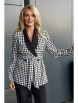 Брючный костюм артикул: 2384 клетка, черный от AlaniCollection - вид 4