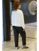 Брючный костюм артикул: 2413 молоко+черный от AlaniCollection - вид 7