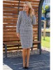 Юбочный костюм артикул: 2391 серая клетка от AlaniCollection - вид 9