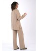 Брючный костюм артикул: 2446 бежевый от AlaniCollection - вид 2