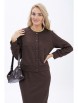 Юбочный костюм артикул: 2448 шоколад от AlaniCollection - вид 7