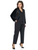 Брючный костюм артикул: 2466 черный от AlaniCollection - вид 12
