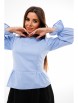 Блузка артикул: 1411 голубой от Anelli - вид 3