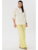 Брючный костюм артикул: 1465 мимоза+лимонад от Anelli - вид 2