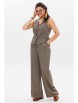 Брючный костюм артикул: 1426 цвет нежного волка от Anelli - вид 3
