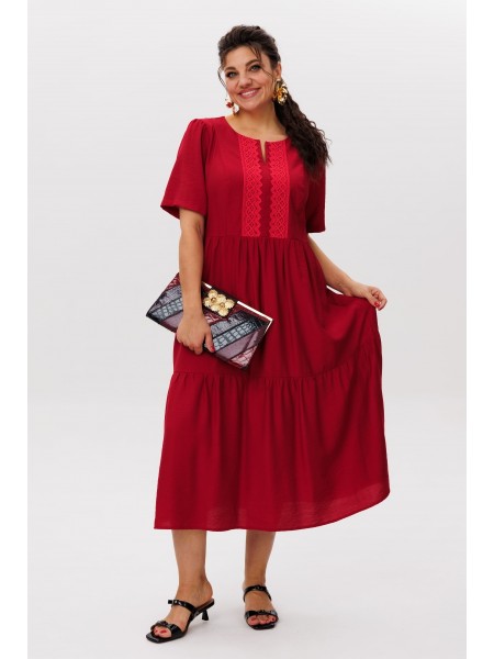 1604 бургундское кружево