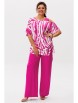Брючный костюм артикул: 1537 ягодный раф от Anelli - вид 2
