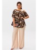 Брючный костюм артикул: 1537 латте с фундуком от Anelli - вид 1