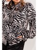 Блузка артикул: 1736 зебра беж от Anelli - вид 5