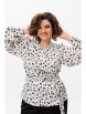 Блузка артикул: 1735 белый лео от Anelli - вид 1