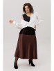 Юбка артикул: 1808 горький шоколад от Anelli - вид 8