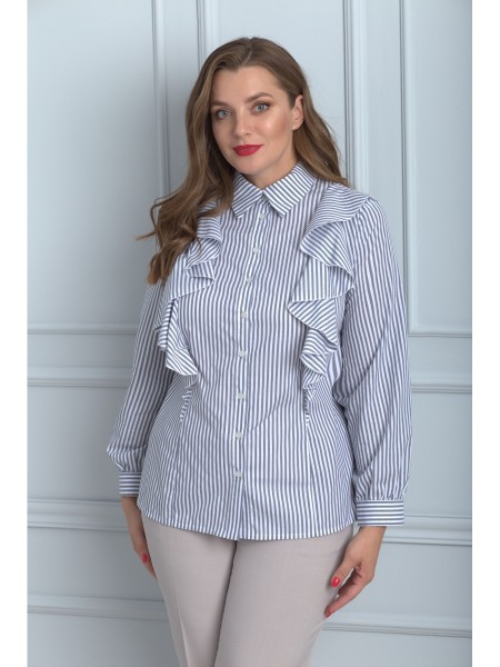 732 голубая  в полоску