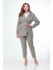 Брючный костюм артикул: 753 серая клетка от Anelli - вид 1
