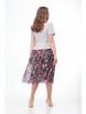 Юбочный костюм артикул: 690 серый+маки от Anelli - вид 2