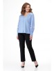 Блузка артикул: 827 голубой от Anelli - вид 7