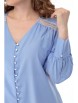 Блузка артикул: 827 голубой от Anelli - вид 1