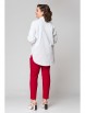 Брючный костюм артикул: М-931б белый+красный от Solomea Lux - вид 2