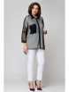 Брючный костюм артикул: М-854 черный+белый от Solomea Lux - вид 6
