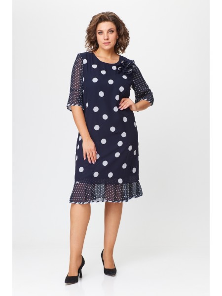 677-2 синий с белым