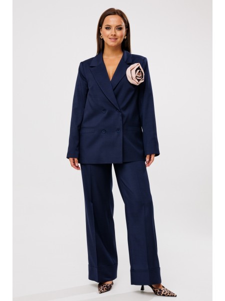 М-190 синий с розовой отделкой