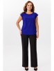 Брючный костюм артикул: М-218 черный+василек от Мублиз - вид 4