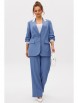 Брючный костюм артикул: М-262 голубой от Мублиз - вид 13