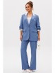 Брючный костюм артикул: М-262 голубой от Мублиз - вид 18
