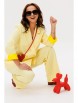 Брючный костюм артикул: М-190 желтый от Мублиз - вид 30