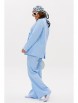 Брючный костюм артикул: М-190 голубой от Мублиз - вид 13