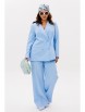 Брючный костюм артикул: М-190 голубой от Мублиз - вид 16