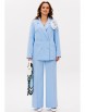 Брючный костюм артикул: М-190 голубой от Мублиз - вид 1