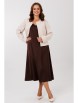 Плательный костюм артикул: М-292 беж+шоколад от Мублиз - вид 15