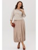 Юбочный костюм артикул: М-293 беж от Мублиз - вид 10
