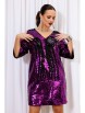 Нарядное платье артикул: М-297 фиолет от Мублиз - вид 21