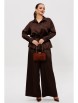 Брючный костюм артикул: М-255 шоколад от Мублиз - вид 20