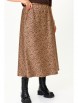 Юбка артикул: М176 беж с шоколадом от OVERYOU - вид 1