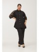 Брючный костюм артикул: М177 черный с золотом от OVERYOU - вид 5