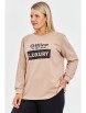 Кофта, джемпер артикул: М215 бежевый от OVERYOU - вид 5