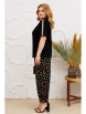 Брючный костюм артикул: 1377 черный, леопард от Мишель Шик - вид 6