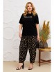 Брючный костюм артикул: 1377 черный, леопард от Мишель Шик - вид 8