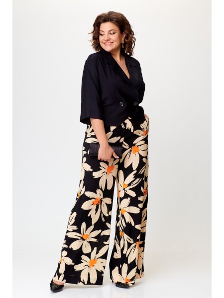 1375 черный, ромашка