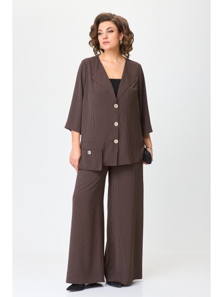 1386/1 коричневый, полоска