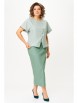 Юбочный костюм артикул: 1422 зеленый от Мишель Шик - вид 1
