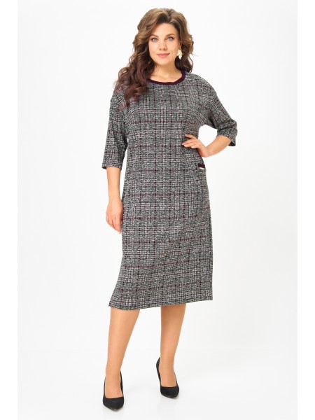 2191 бордо, серый, клетка