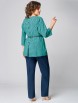 Брючный костюм артикул: 1254 бирюзово-синий от МишельСтиль - вид 2