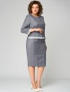 Юбочный костюм артикул: 1299 серый от МишельСтиль - вид 12