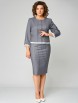 Юбочный костюм артикул: 1299 серый от МишельСтиль - вид 8