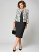 Плательный костюм артикул: 1324 черно-белый от МишельСтиль - вид 12