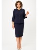 Юбочный костюм артикул: 723+536 темно-синий от БелЭльСтиль - вид 1
